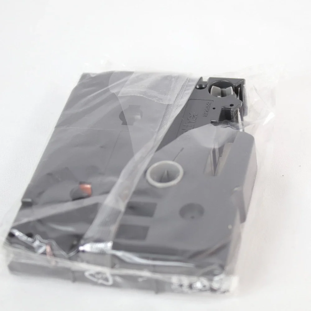 Brother P-Touch TZ-325 Label Tape 3/8 9mm White on Black 2 Pack Bundle - NEW